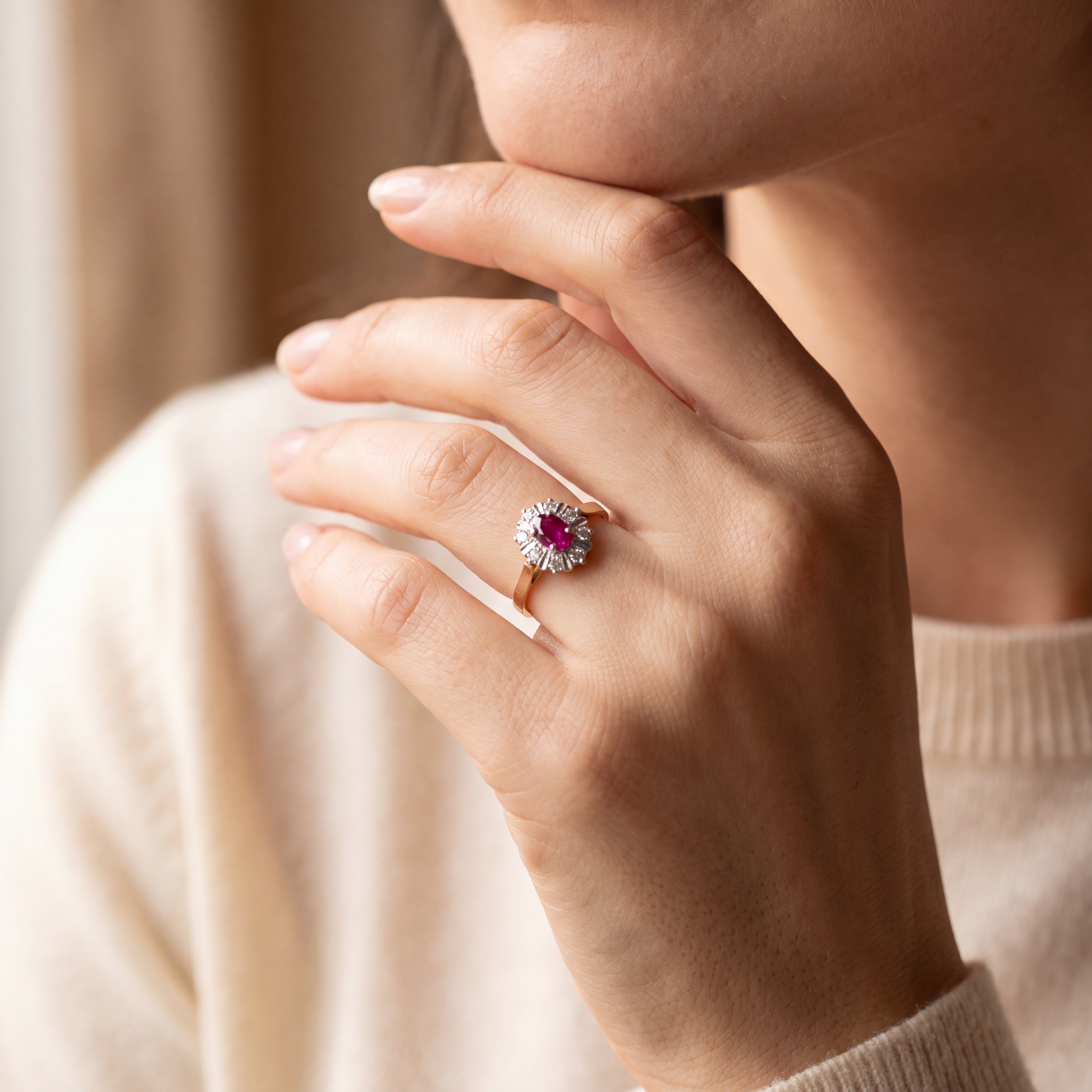 Bi Colour Diamond Ring