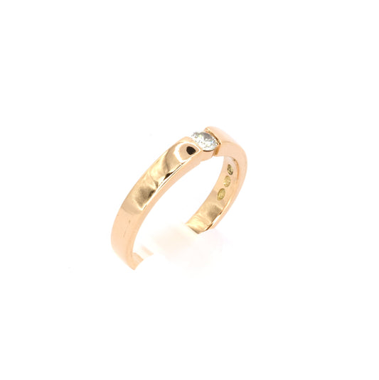 Stud Diamond Gold Ring