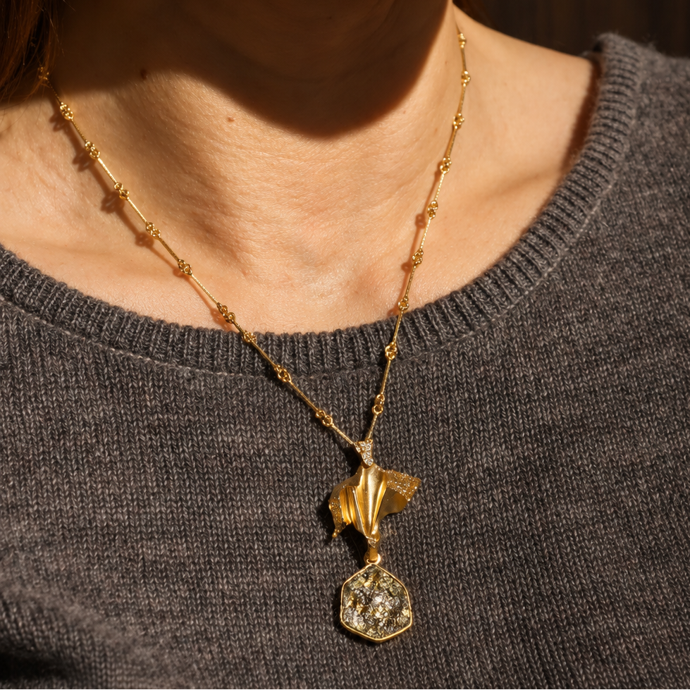 Lapponia Joiku Yellow Gold Pendant Necklace