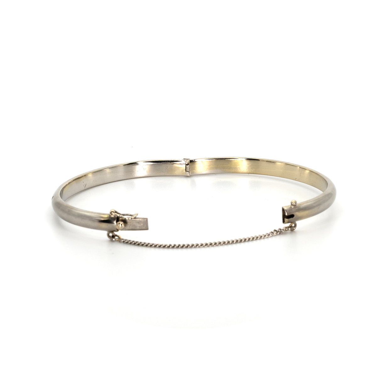 White Gold Diamond Bangle