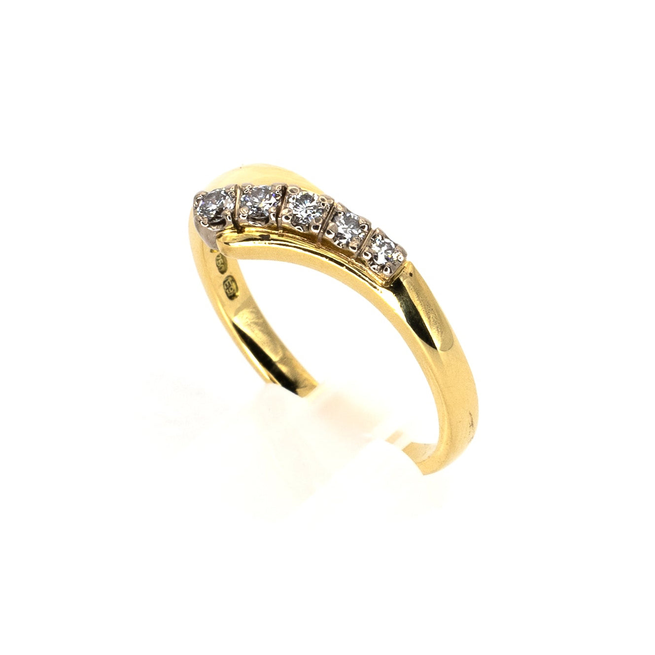 Five Gradient Diamond Ring