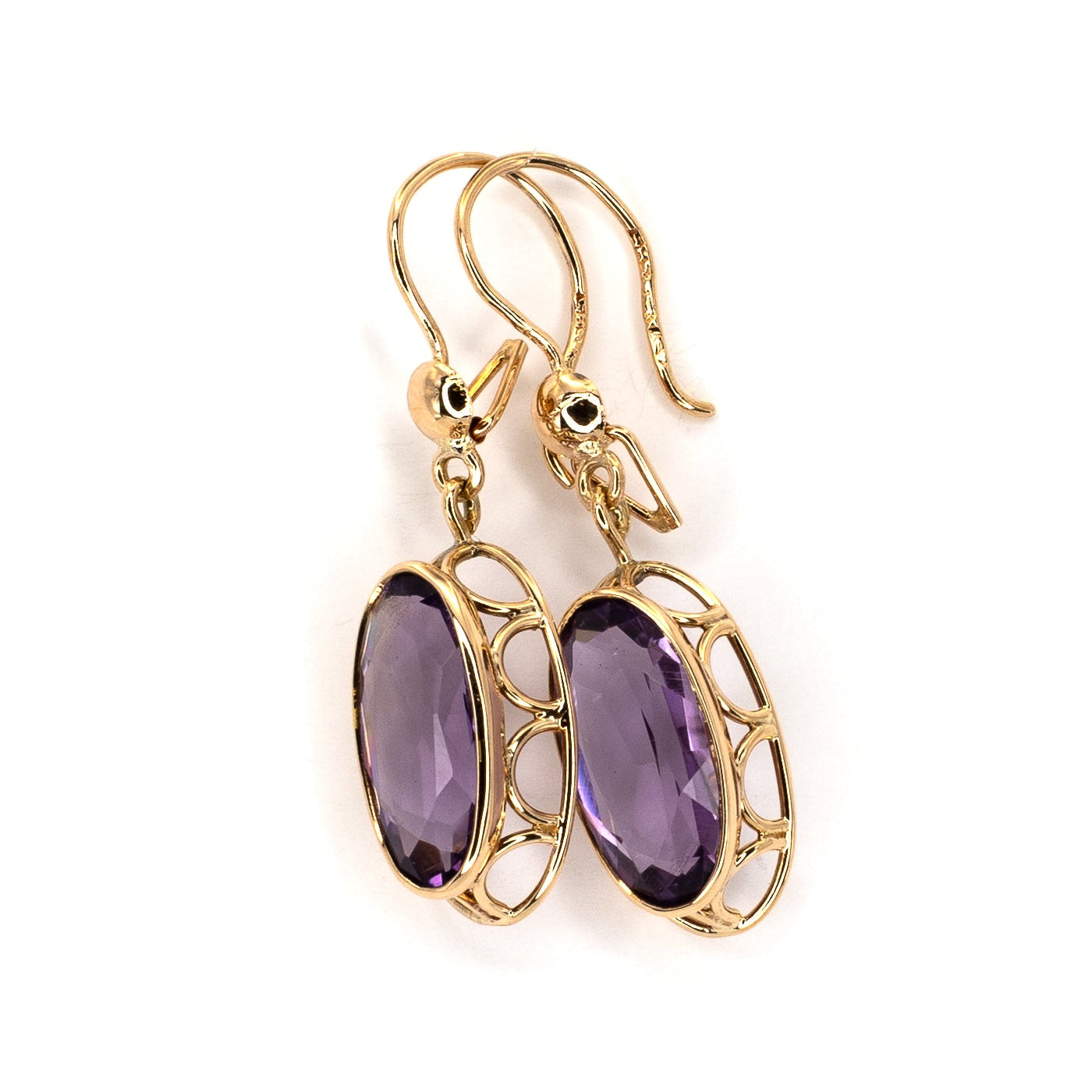 Vintage Purple Earrings