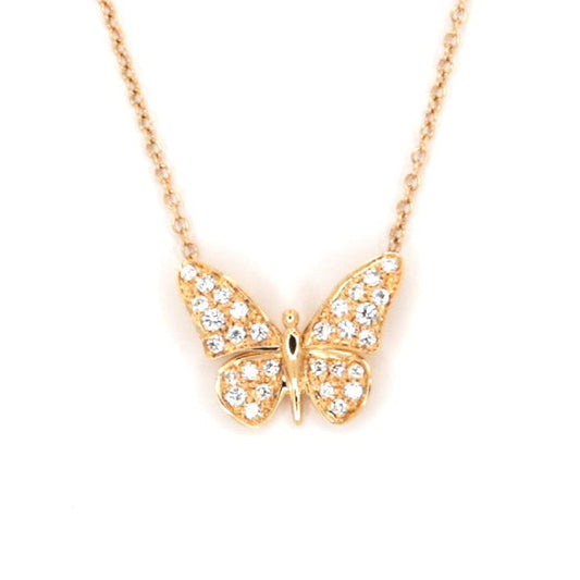 Lindroos Collection Summertime Butterfly Diamond Earrings & Necklace