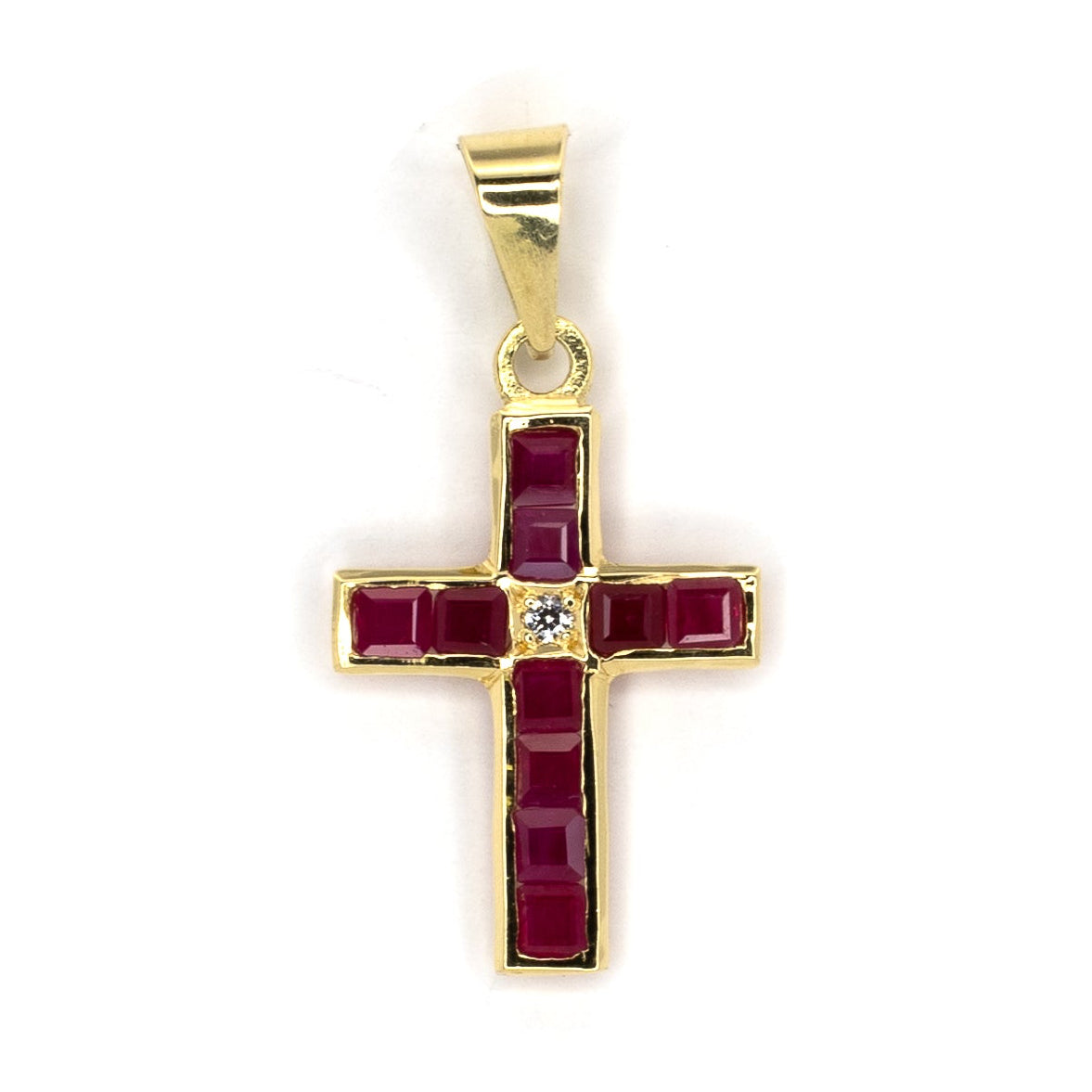 Rubiininpunainen kultaristi