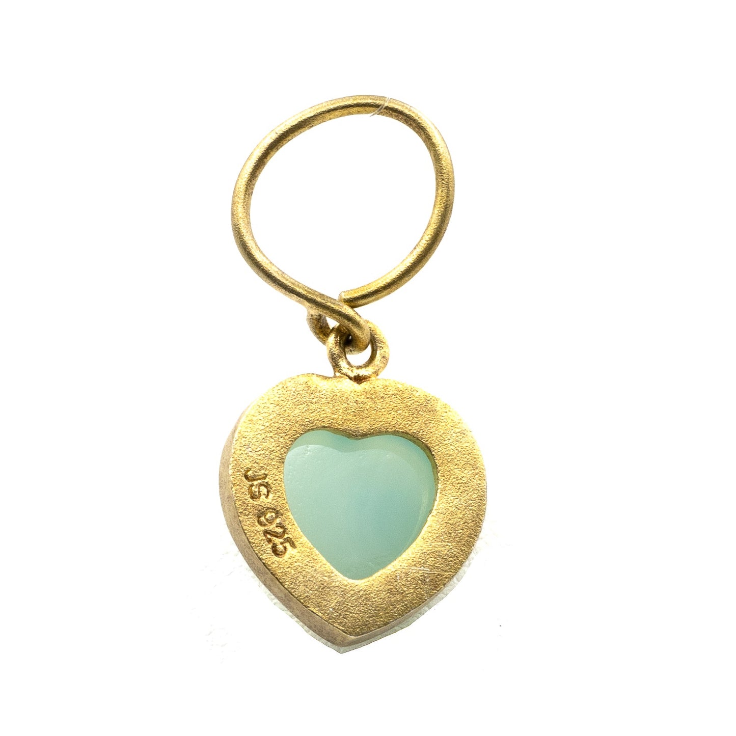 Kullattu hopeinen sydänriipus