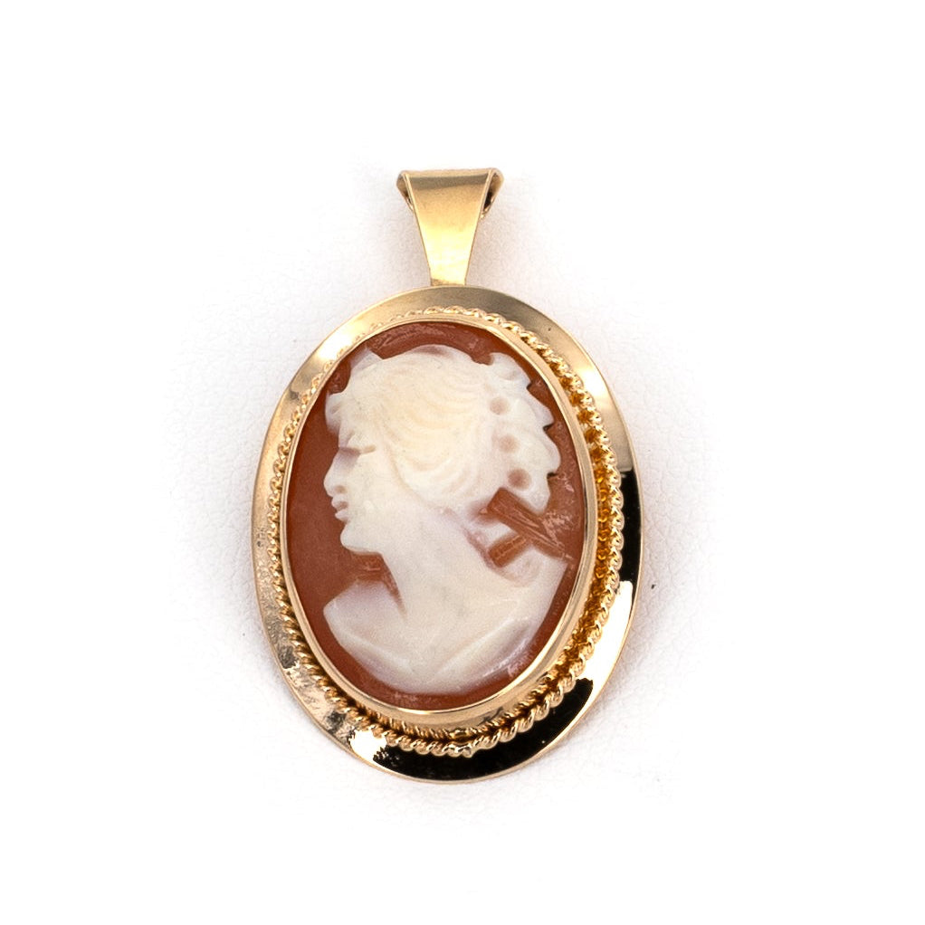 Cameo Gold Pendant & Brooch