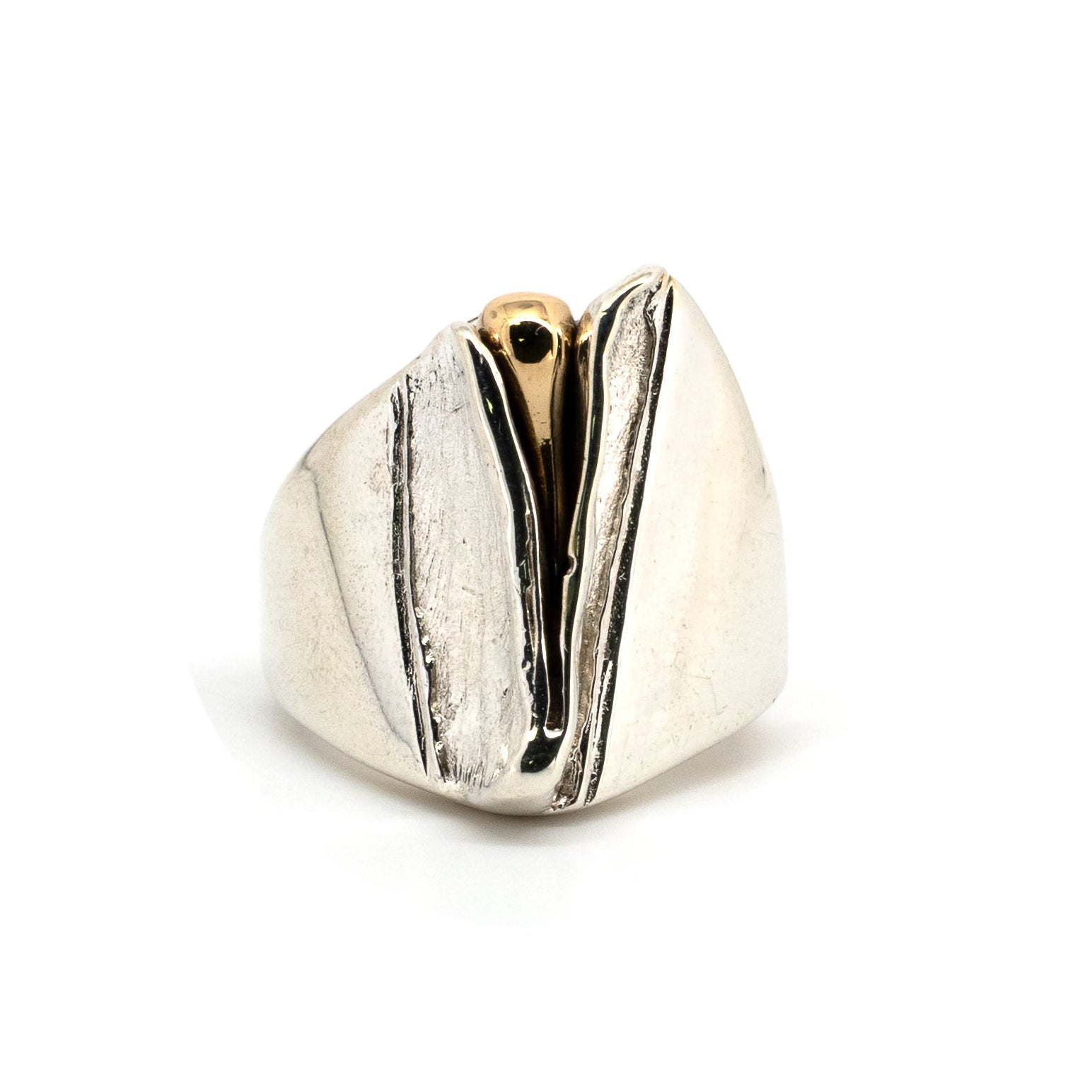 Silver Sculptural Knuckle Ring