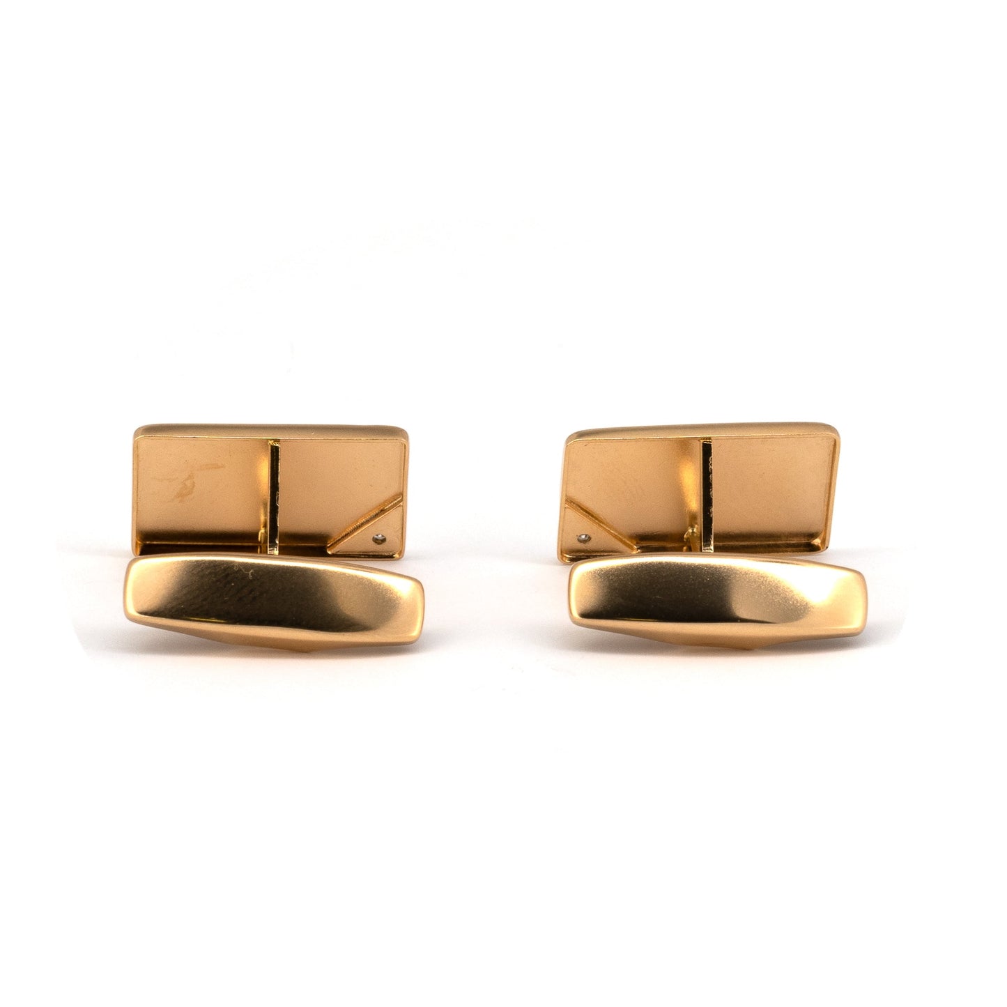 Gold Cufflinks with Diamonds