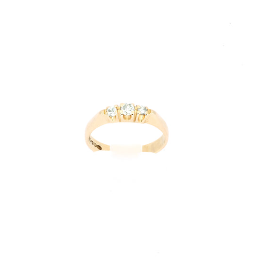 3 Stud Diamond Pinky Ring