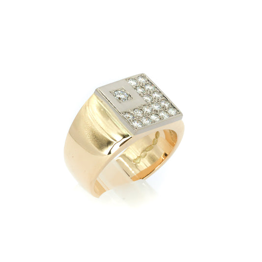 CEO Diamond Gold Ring