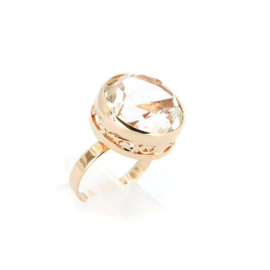 Vintage Cocktail Gold Ring