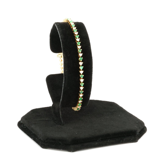 Diamond & Emerald Tennis Bracelet