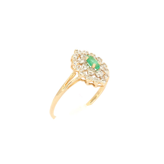 Diamond & Emerald Gold ring