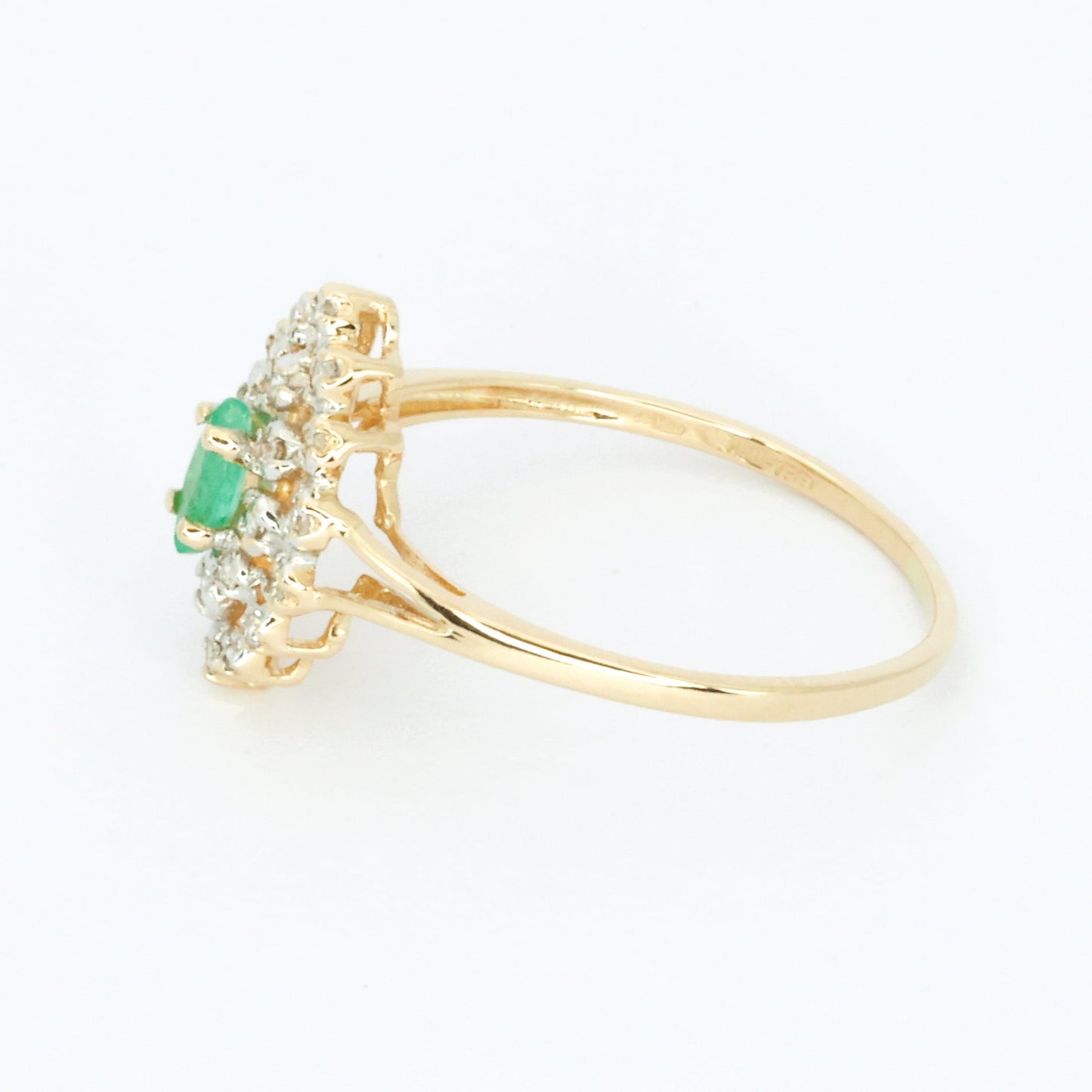 Diamond & Emerald Gold ring
