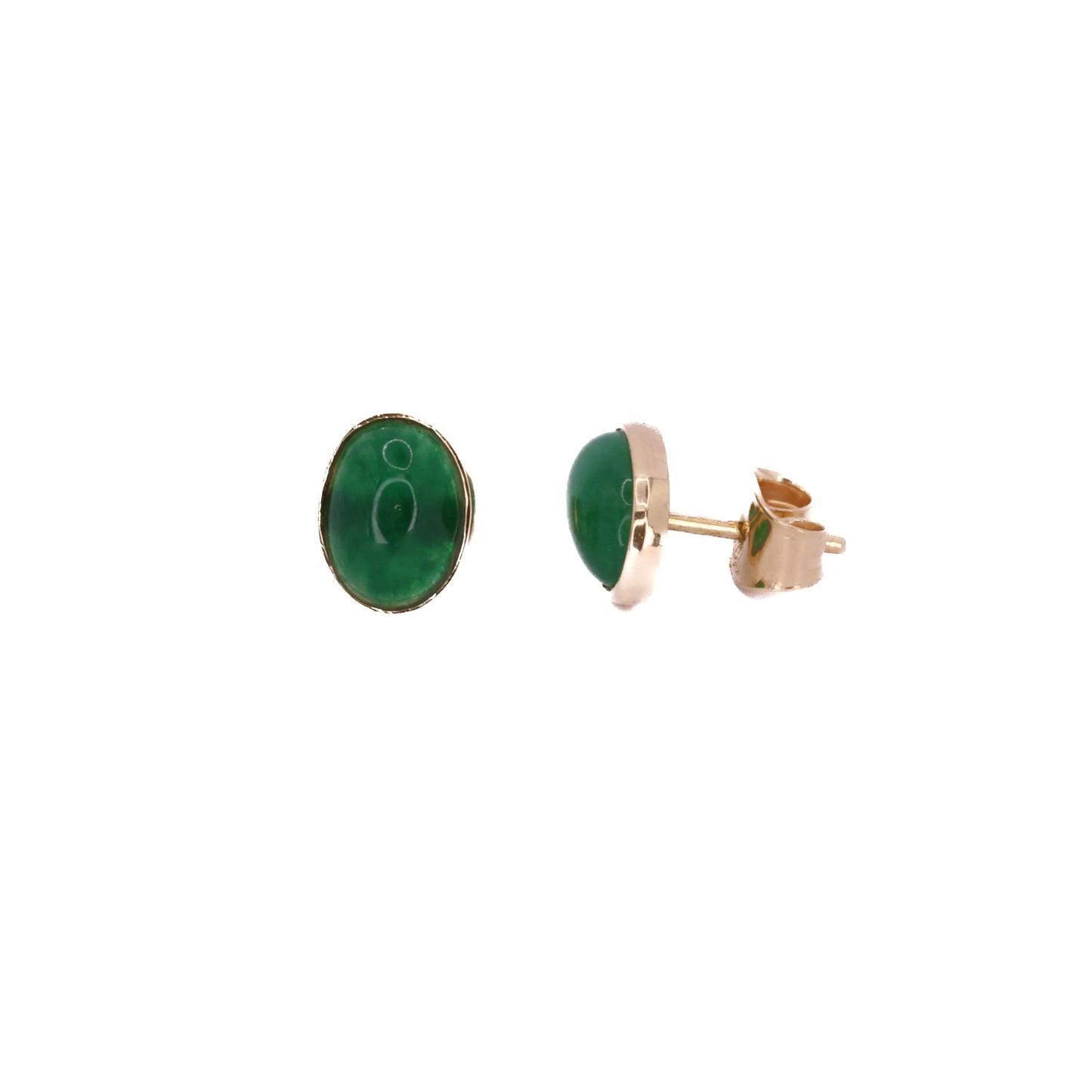 Chrysoprase Stud Earrings