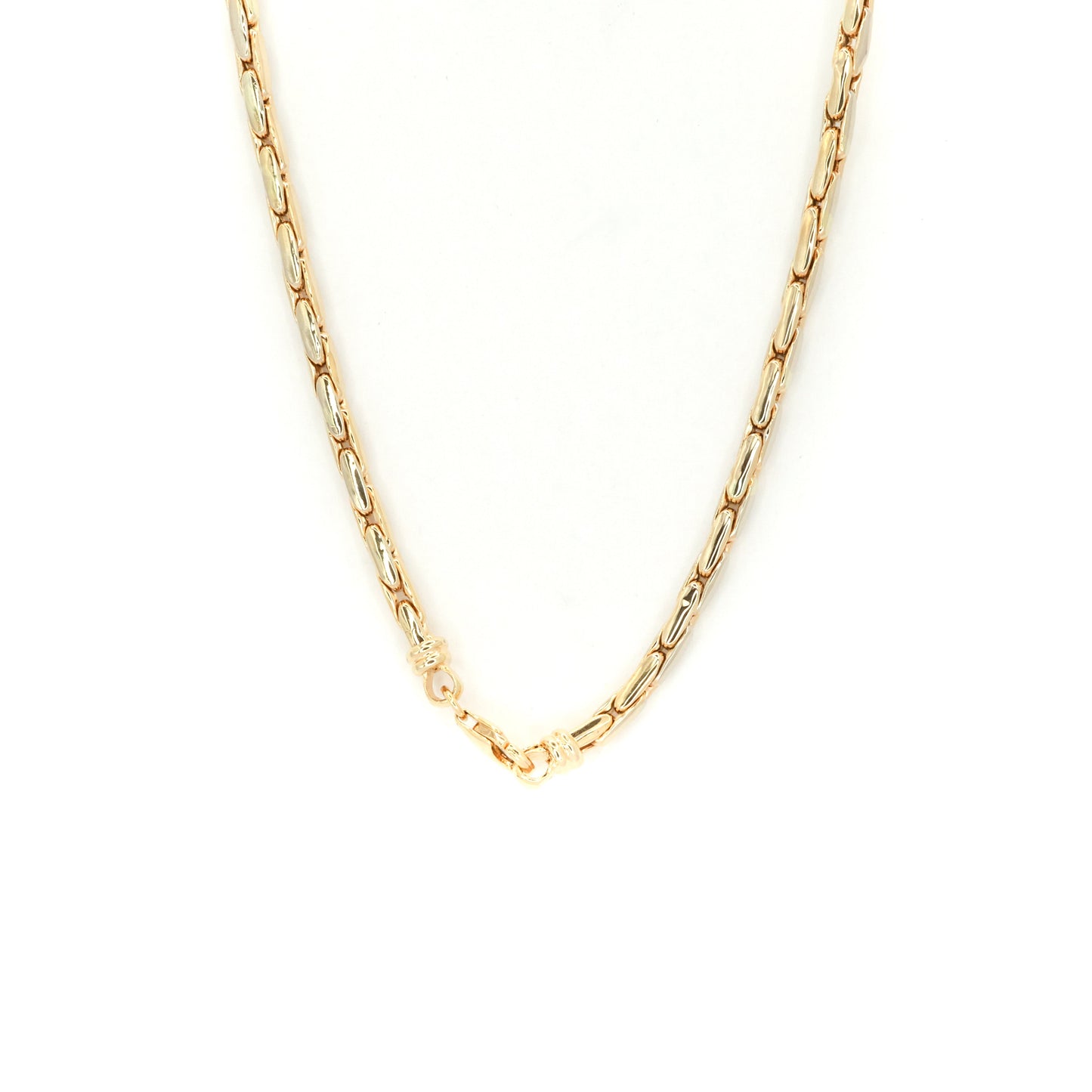 Elongated Box Chain Solid Gold