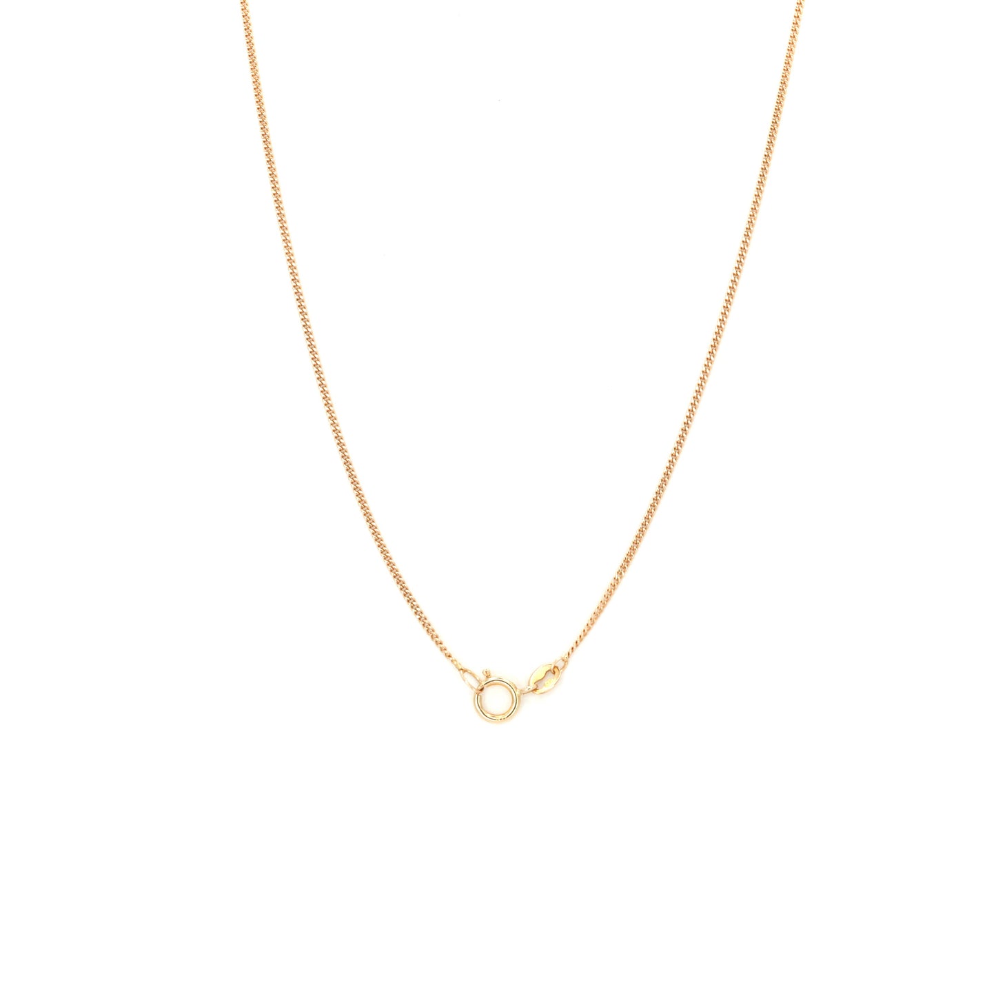 Delicate Gold Curb Chain Necklace
