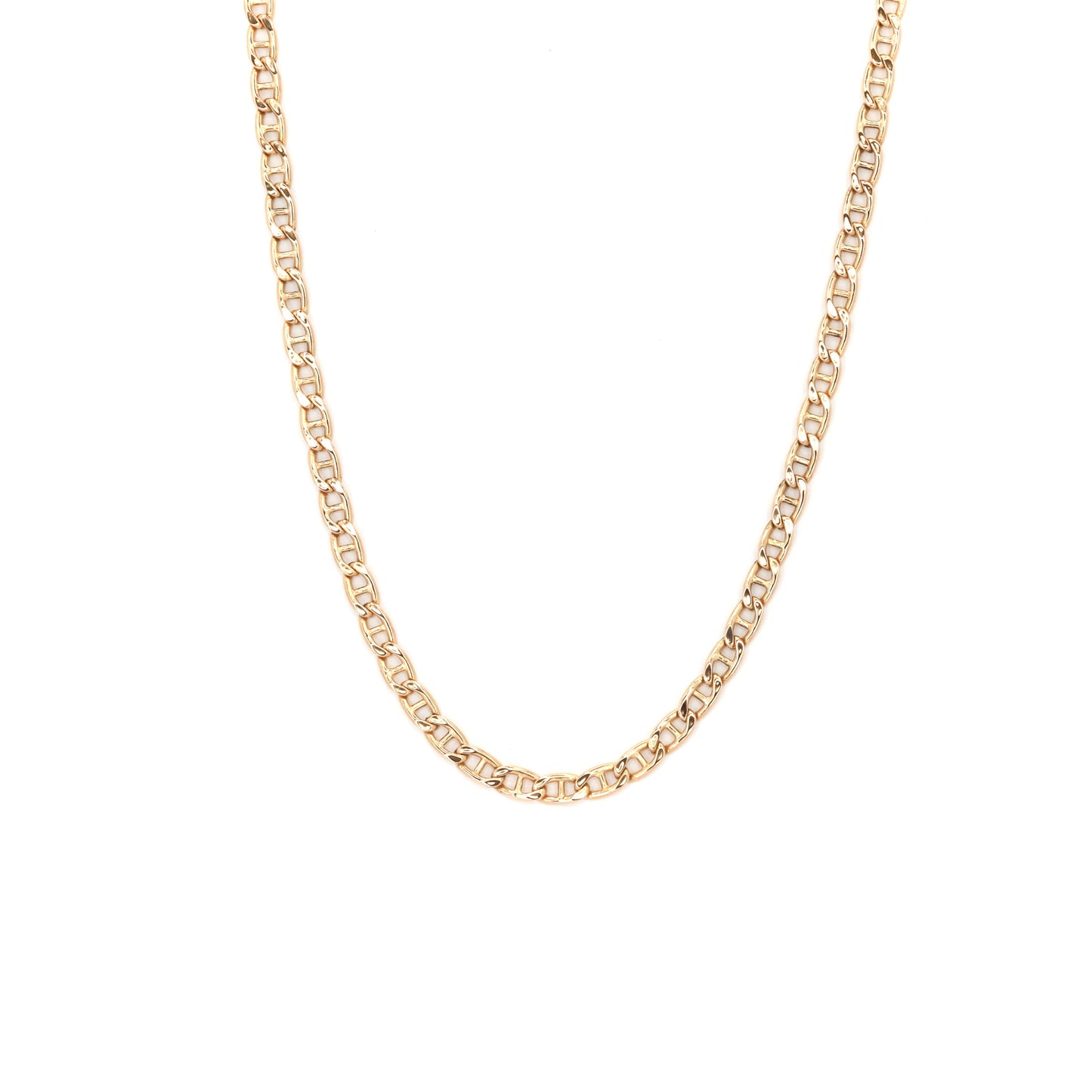 Traversing Gold Chain Necklace