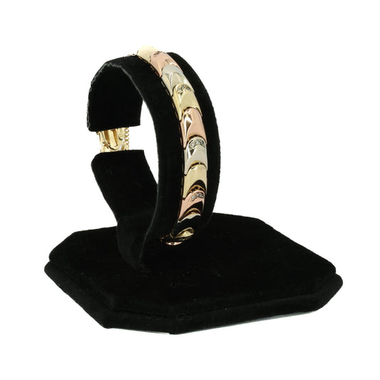Tri-colour Gold Bracelet