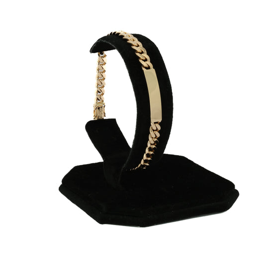 Curb ID Gold Bracelet