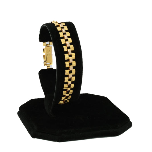 Gold Foil Link Bracelet
