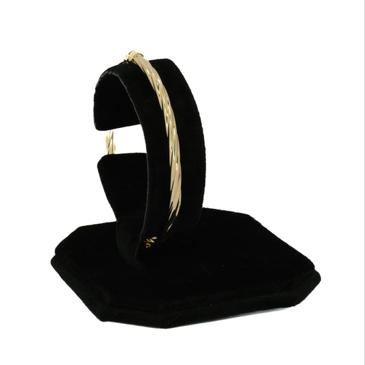 Twisted Gold Bangle