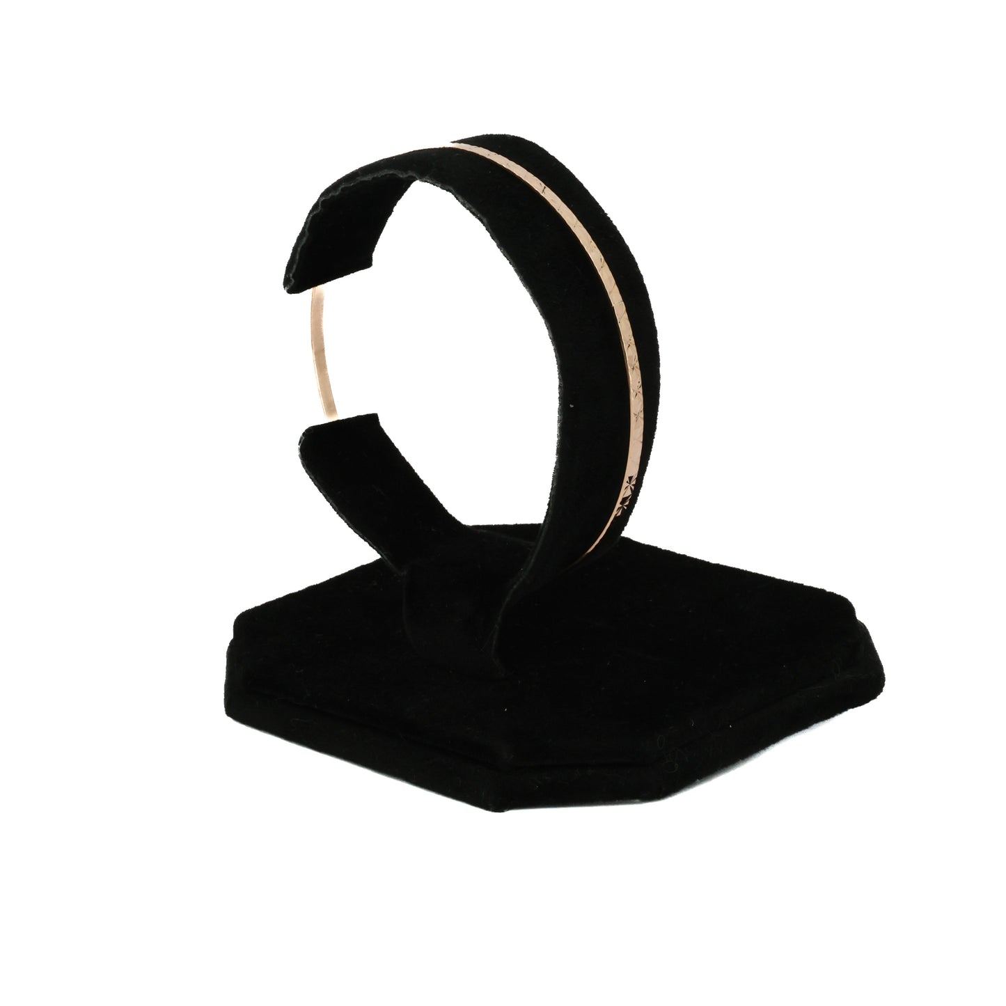 Engraved Gold Bangle Bracelet