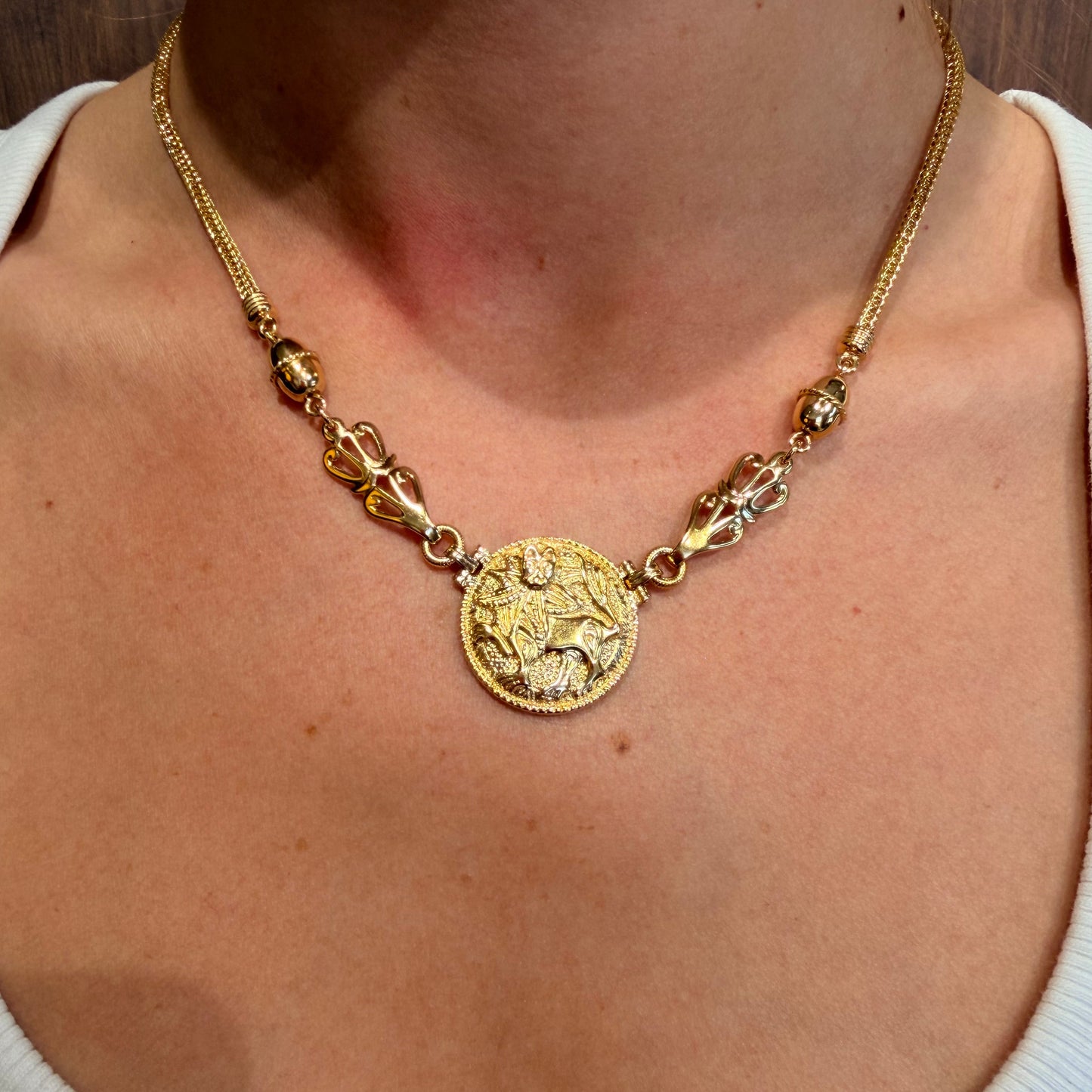 Kalevala "Sun Lion" Gold Necklace