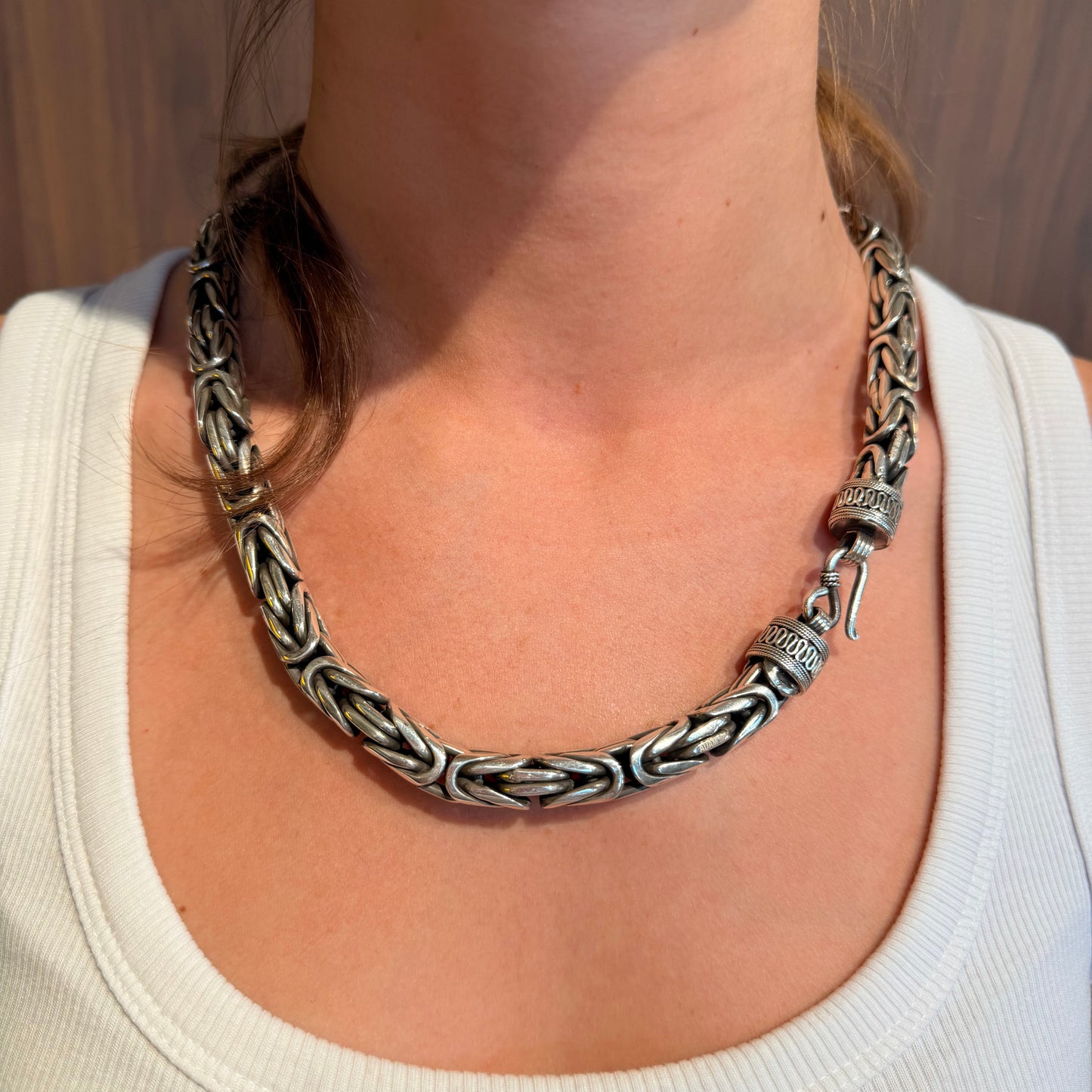 Byzantine Silver Necklace