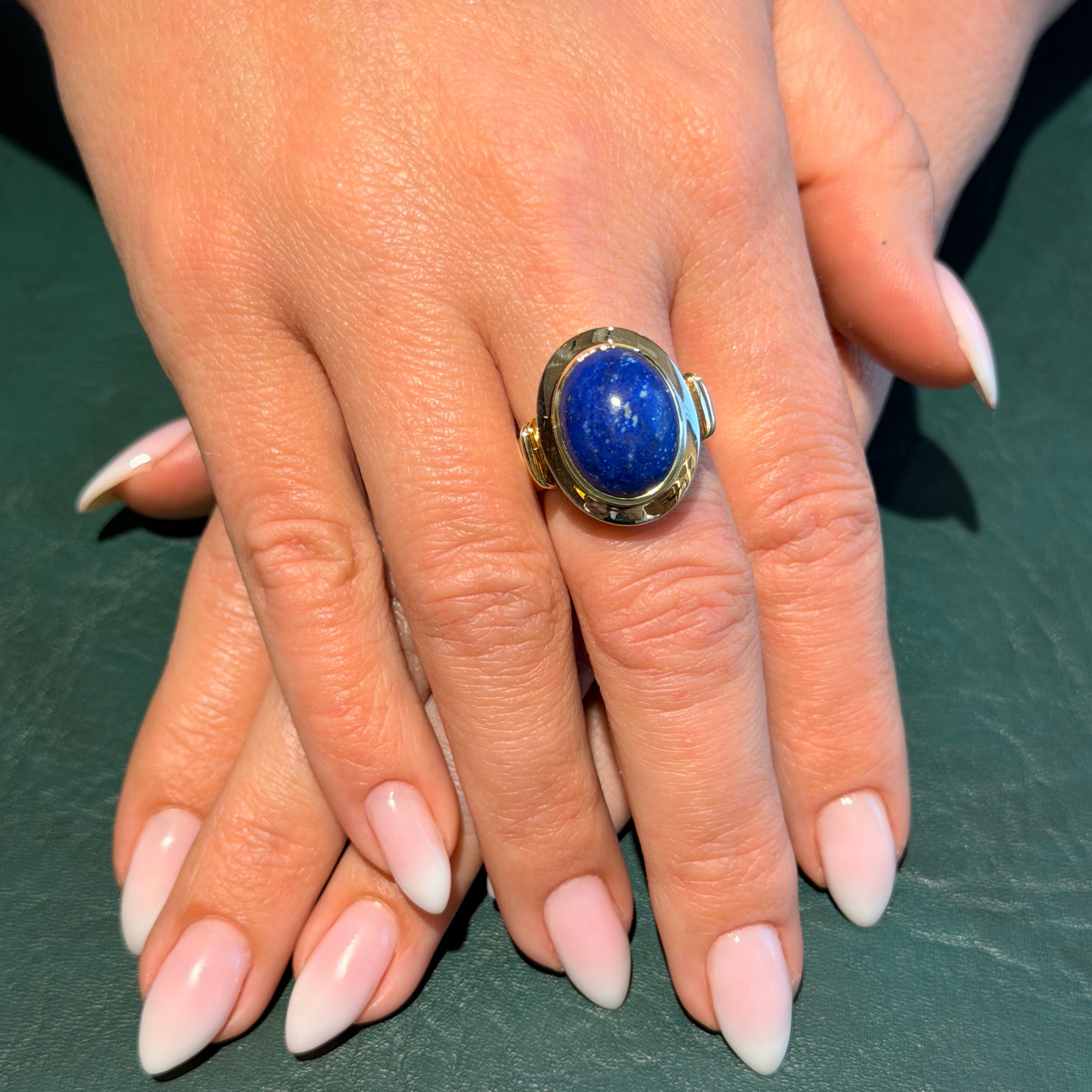 Lapis Lazuli Cocktail Ring