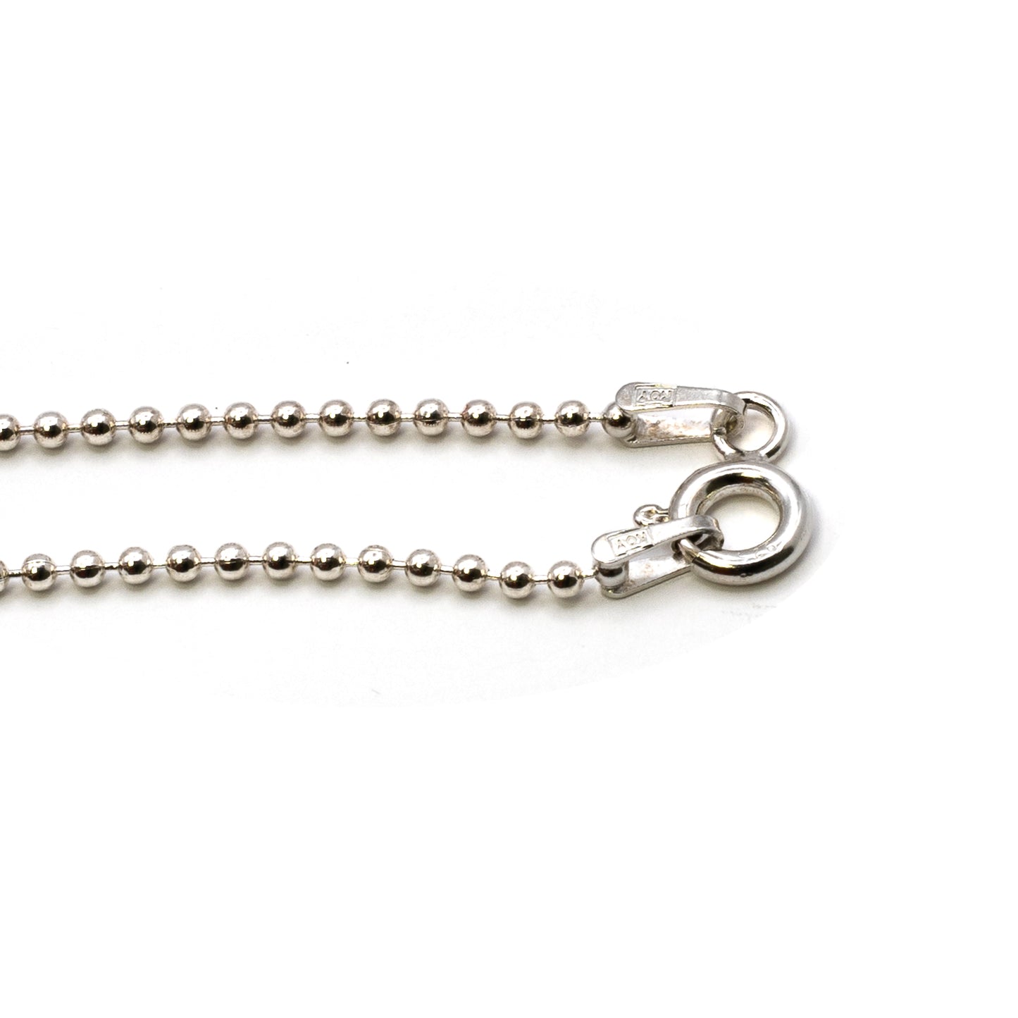 Angle Wing Silver Ball Chain Necklace