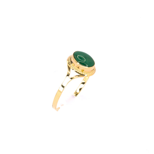 Malachite Gold Ring