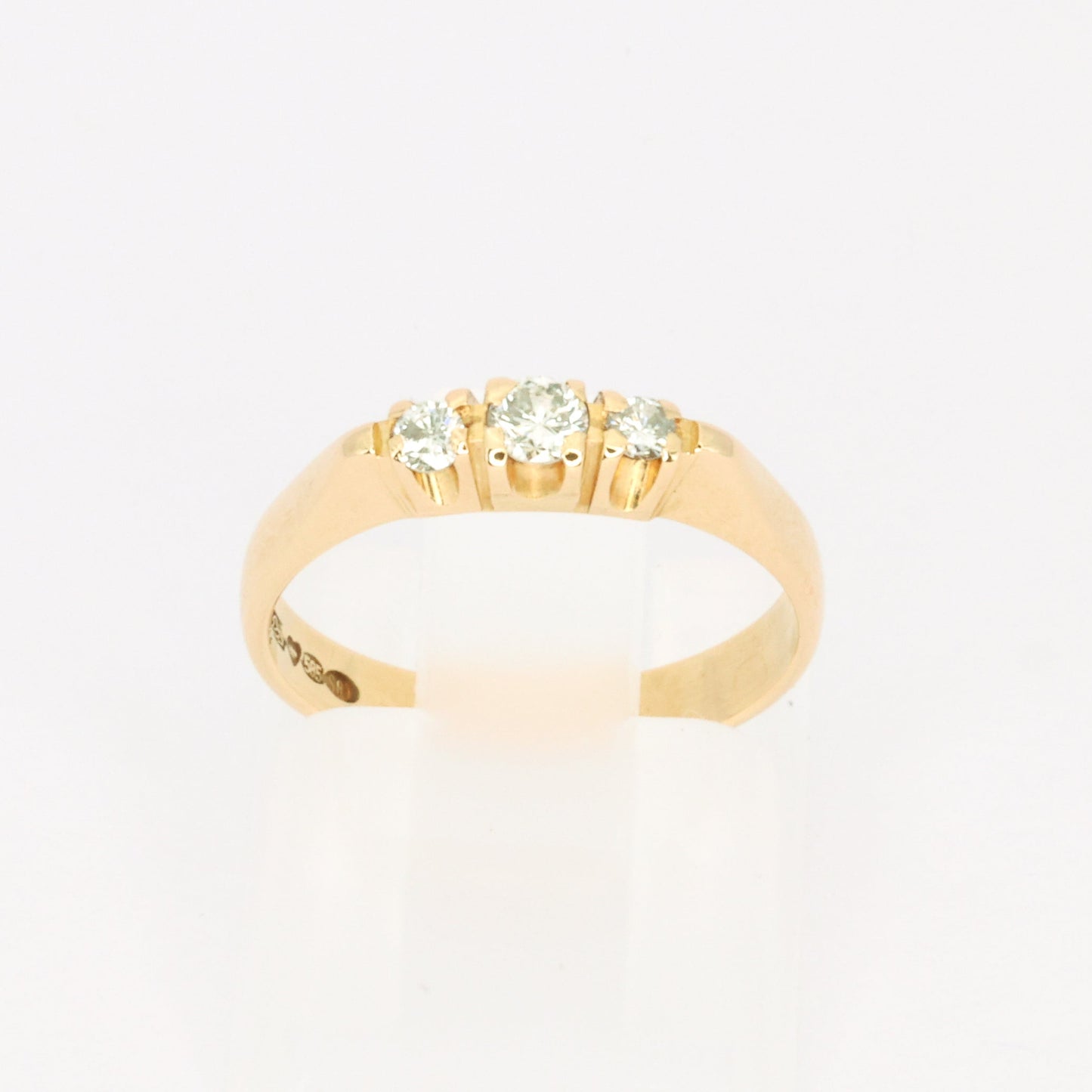 3 Stud Diamond Pinky Ring