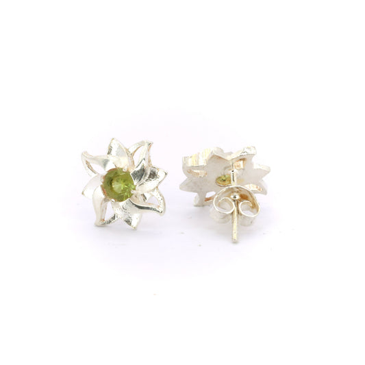 Edelweiss Silver Stud Earrings