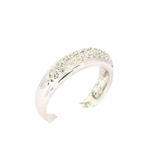 Diamond White Gold Band Ring
