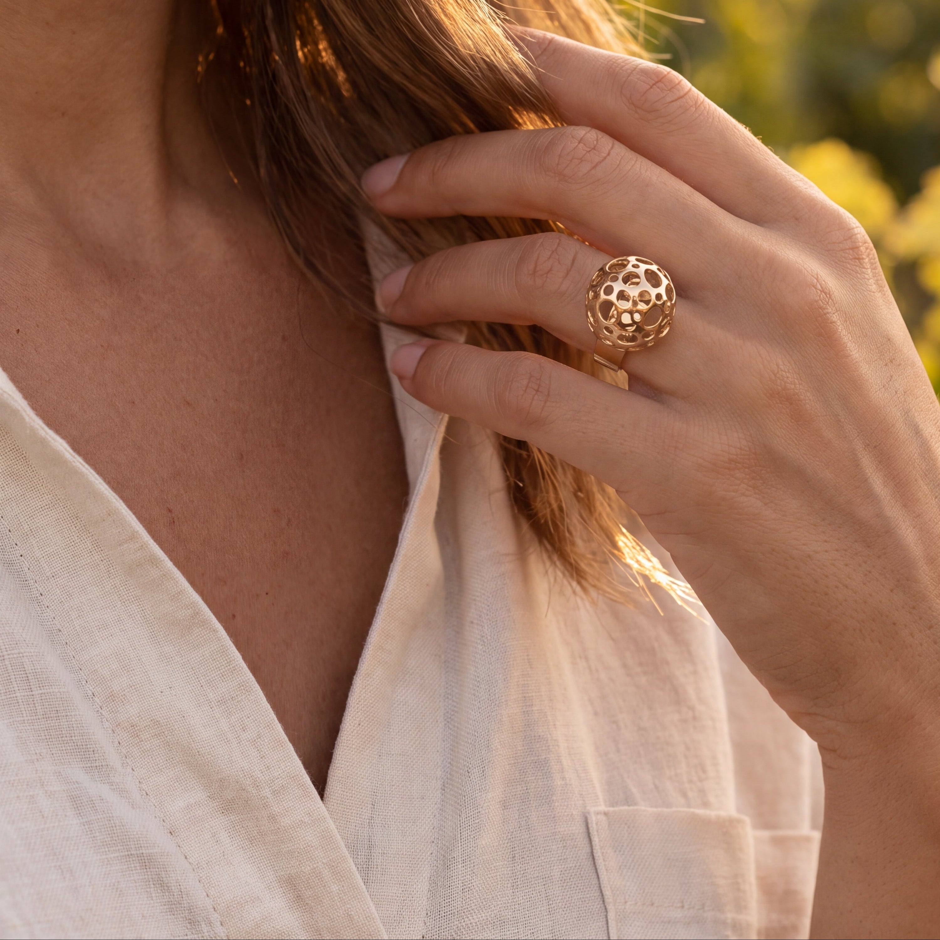 Liisa Vitali Ladybird Yellow Gold Ring