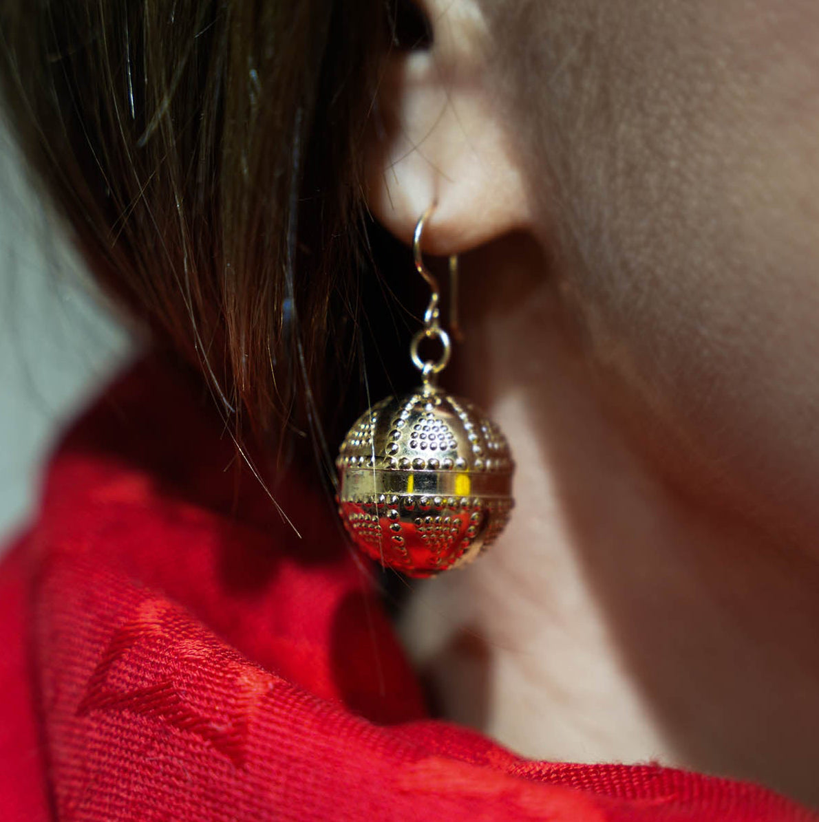 Kalevala "Halikon Kääty" Gold Earrings