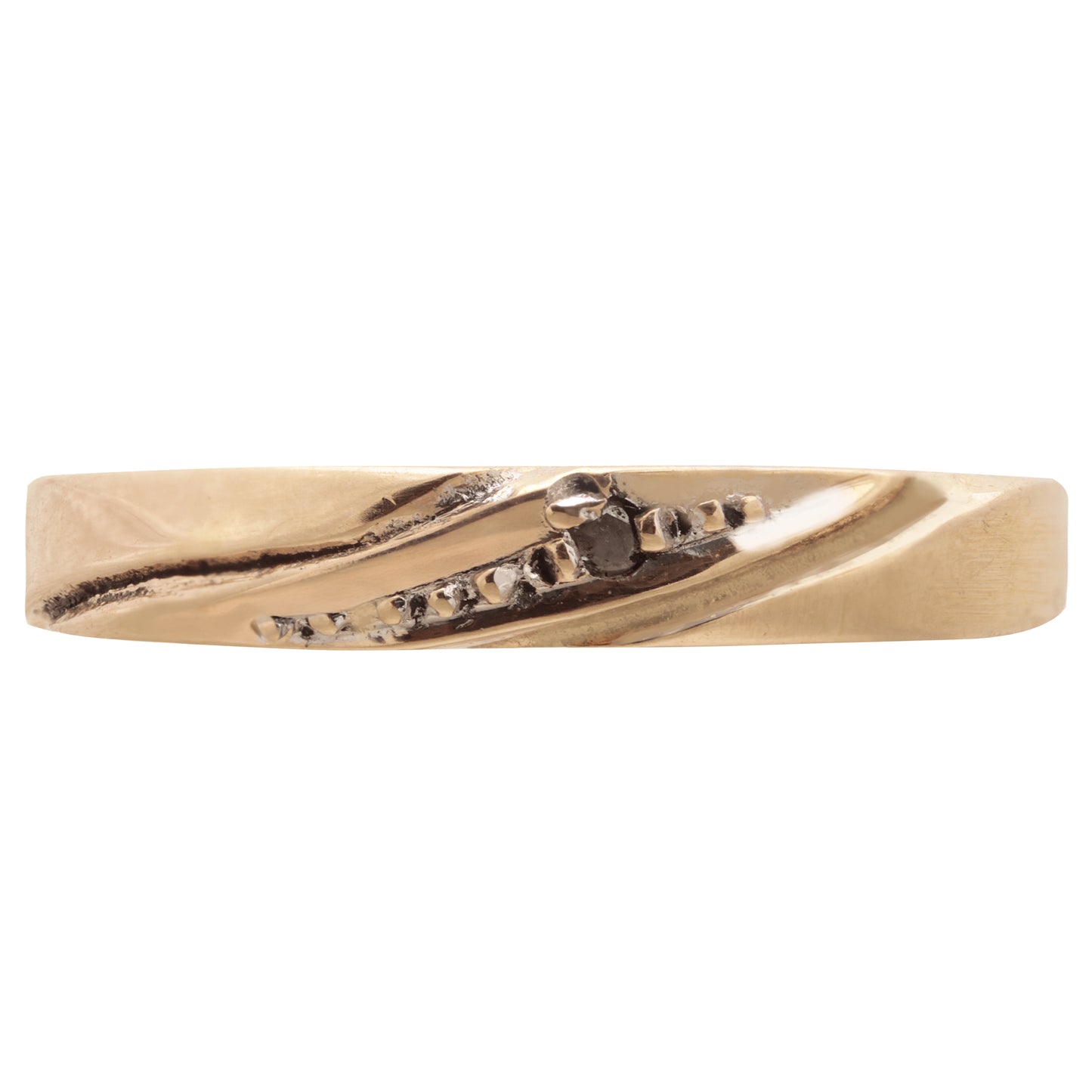 Baptism Diamond Gold Ring