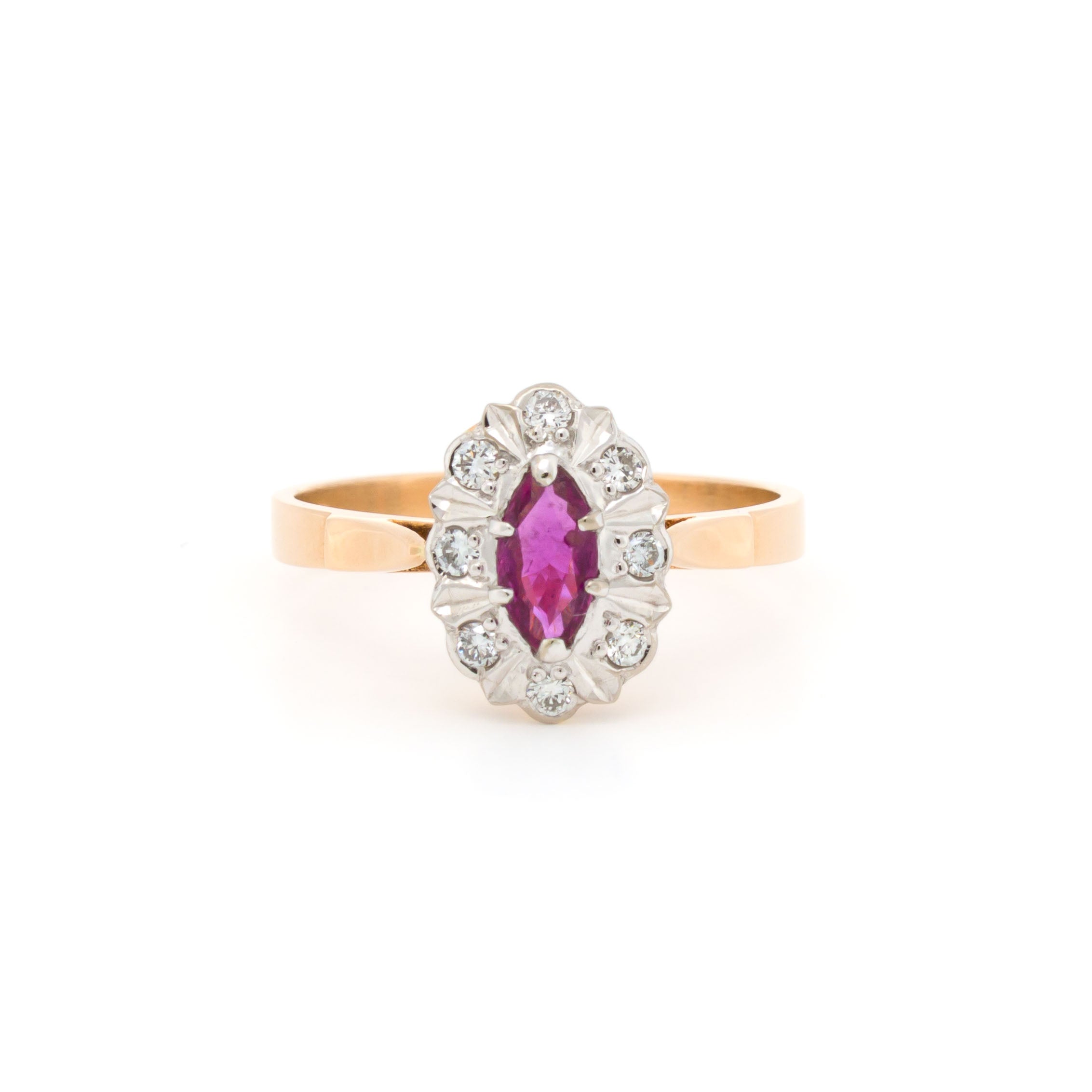 Bi Colour Diamond Ring