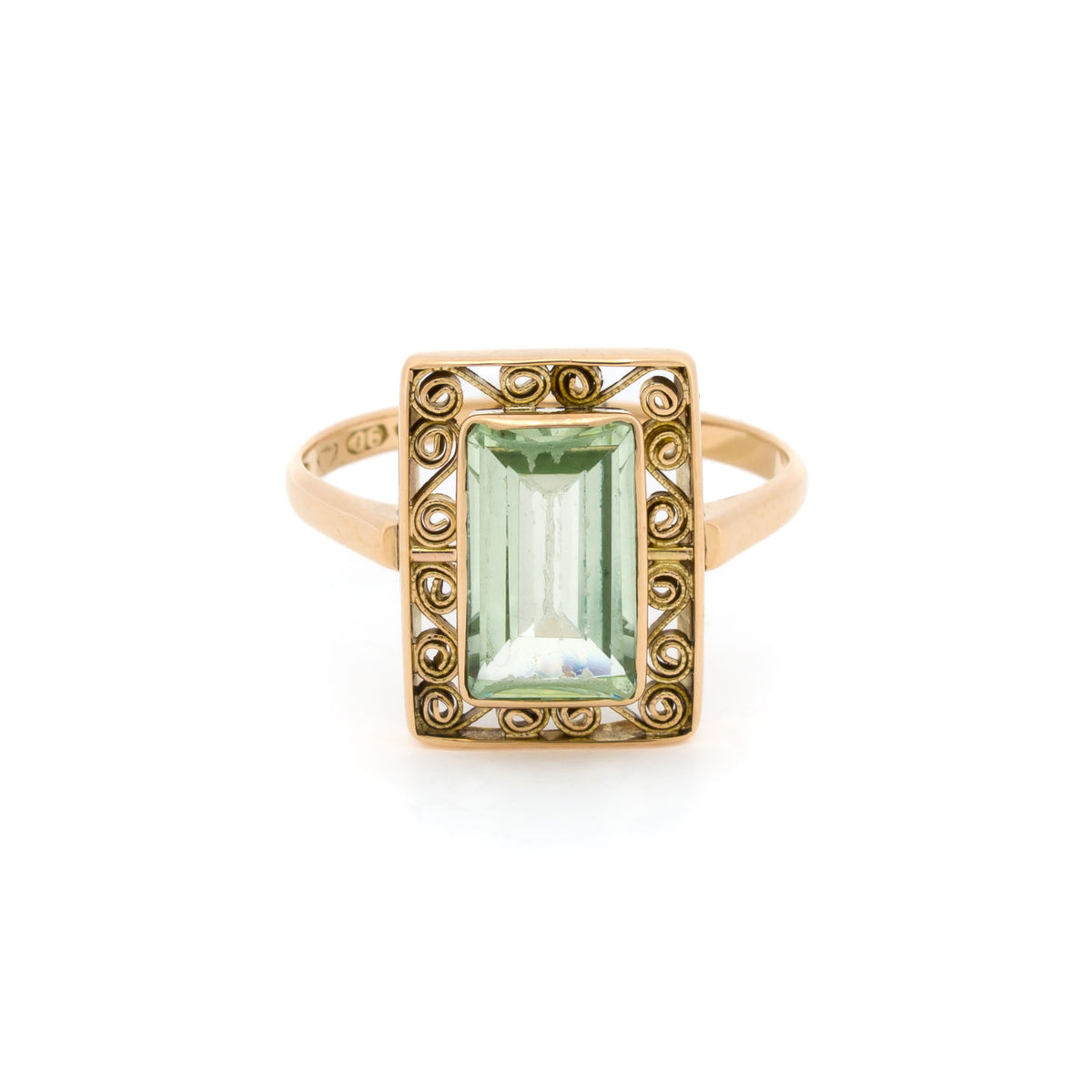 Yellow Gold Filigree Ring