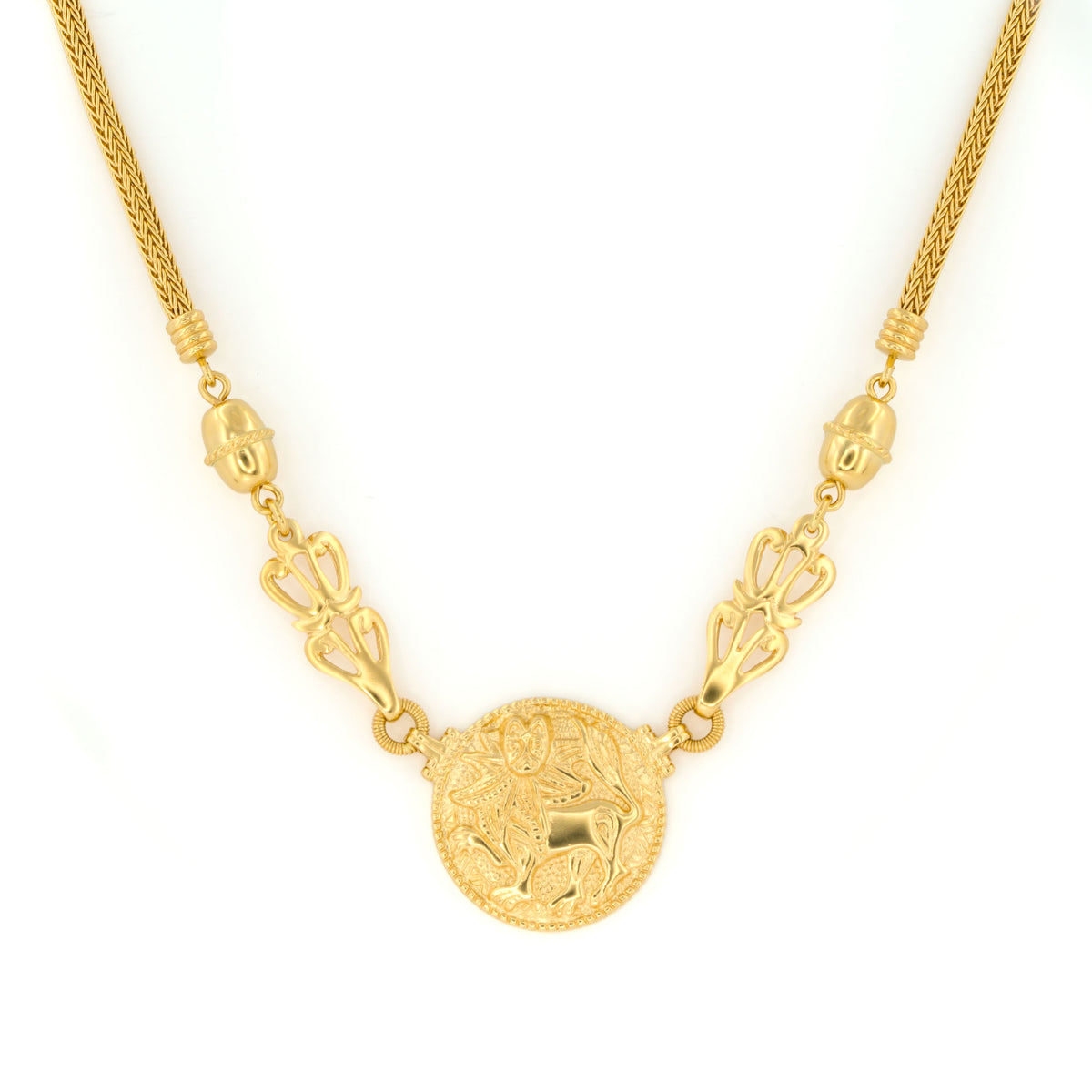 Kalevala Aurinkoleijona Yellow Gold Necklace