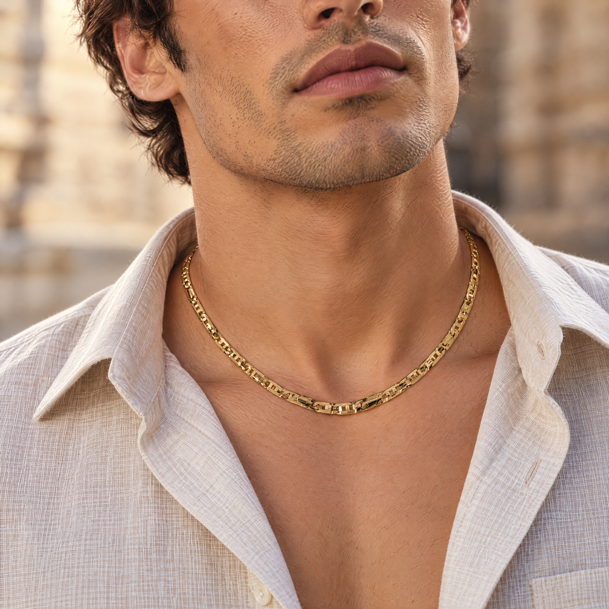 Yellow Gold Chain Necklace