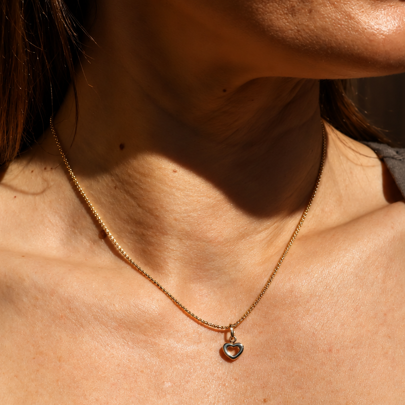 Yellow Gold Charm Necklace