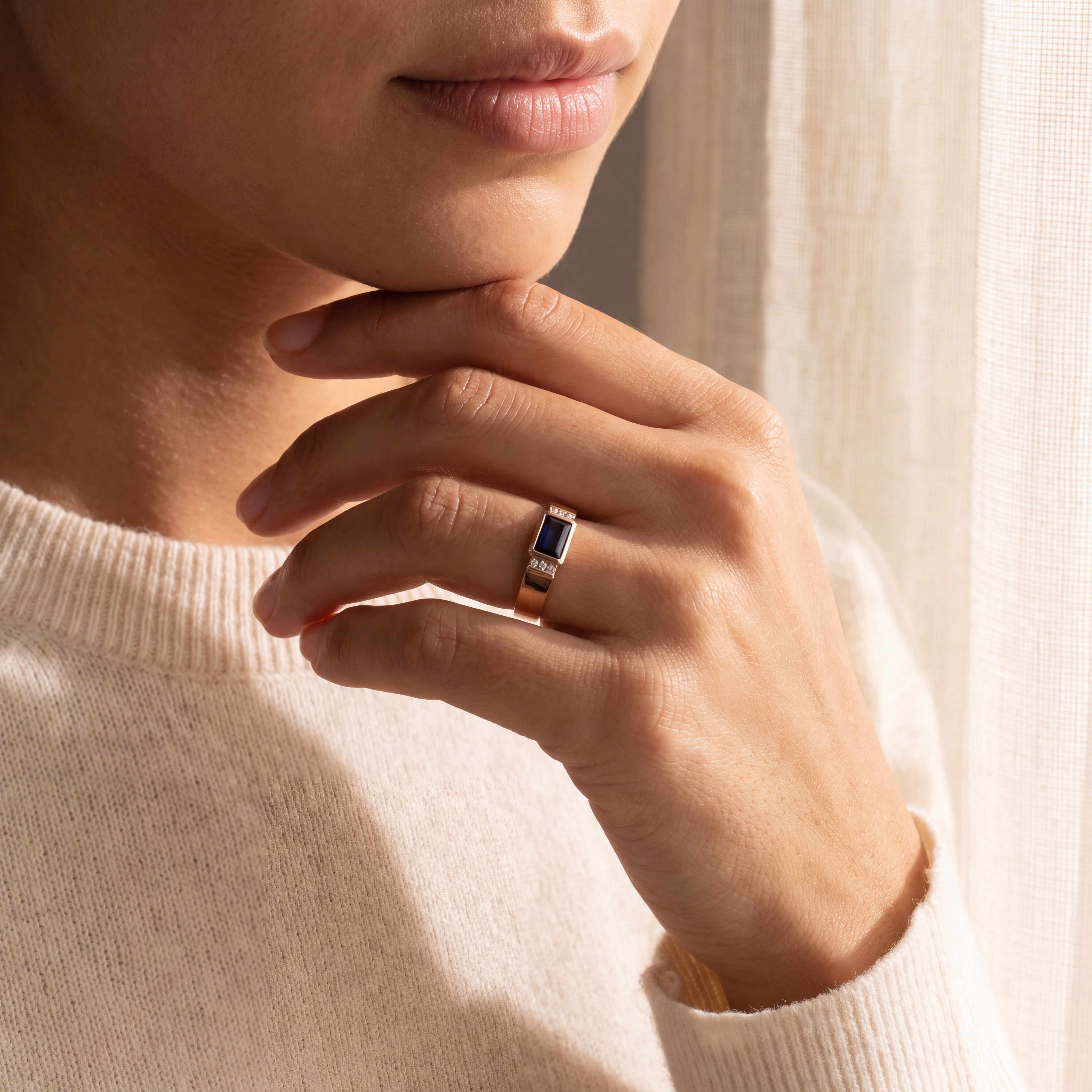 Yellow Gold Diamond and Gem Ring