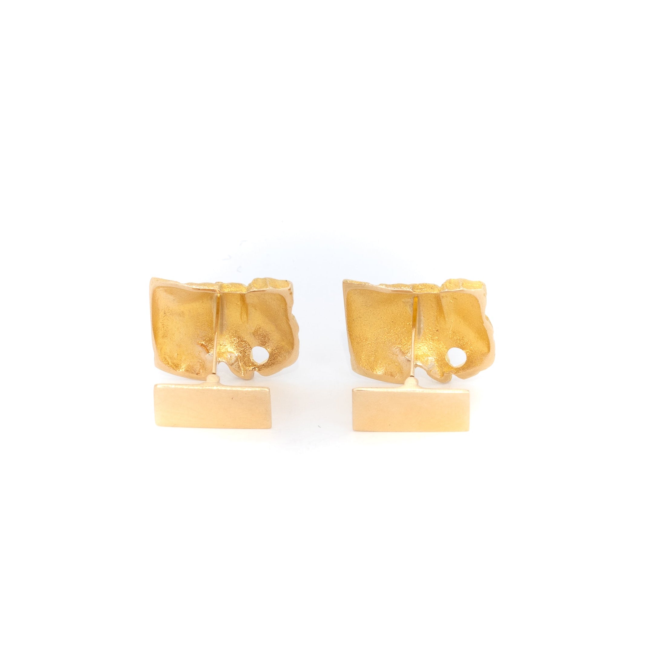 Lapponia "Norsuja" aka Elephant Solid Gold Cufflinks