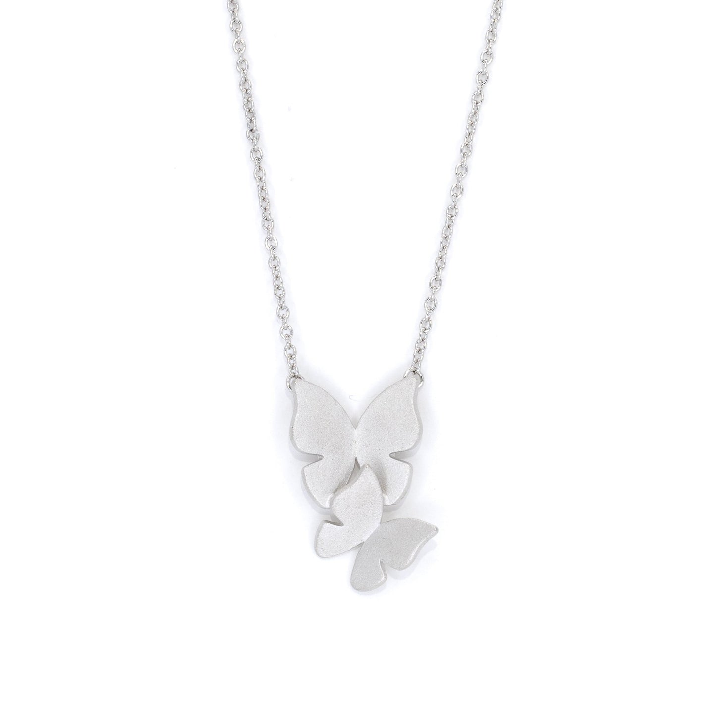 Butterfly Silver Charm Necklace