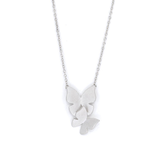 Butterfly Silver Charm Necklace