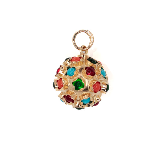 Gemtastic Disco Ball Gold Pendant