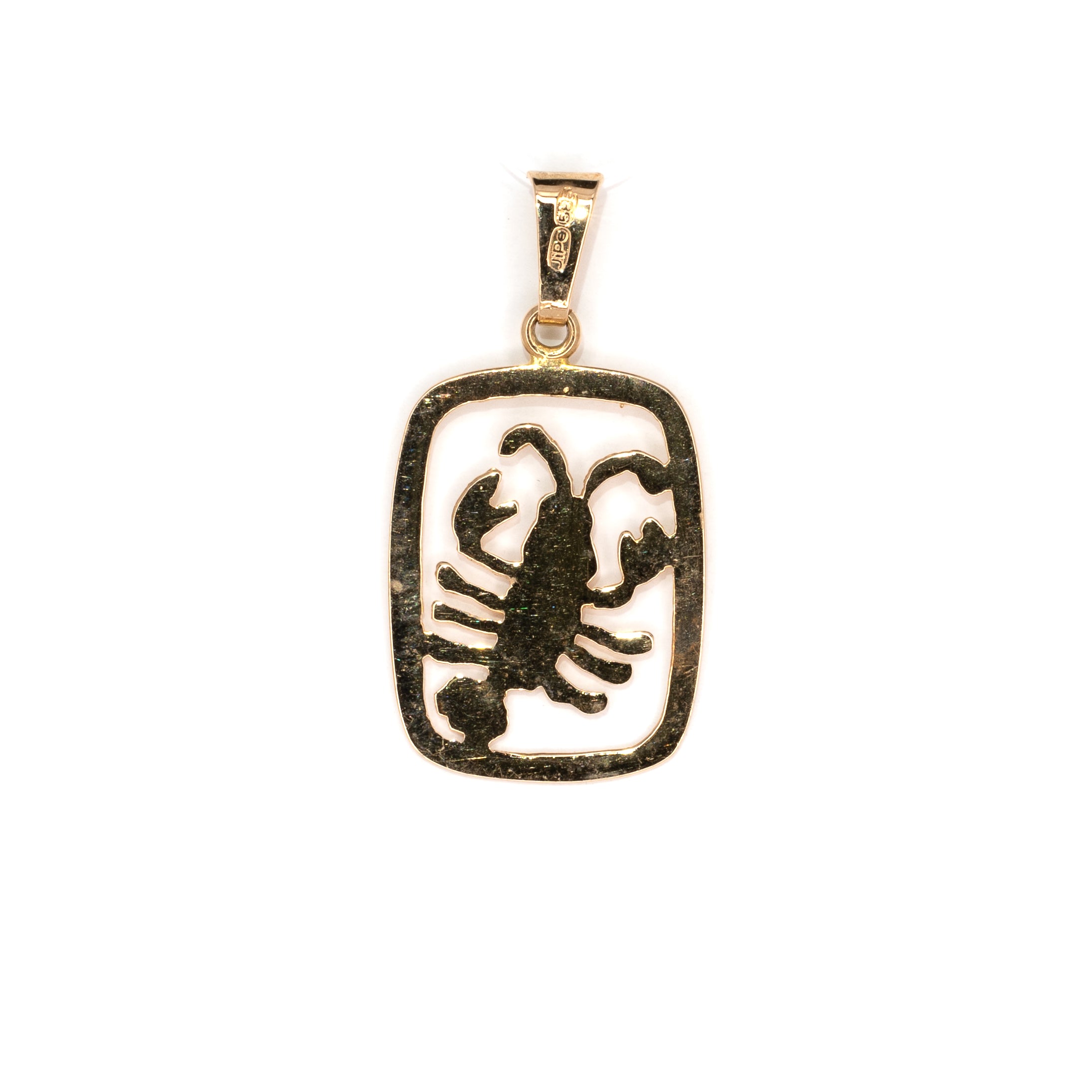 Yellow Gold Crab Pendant