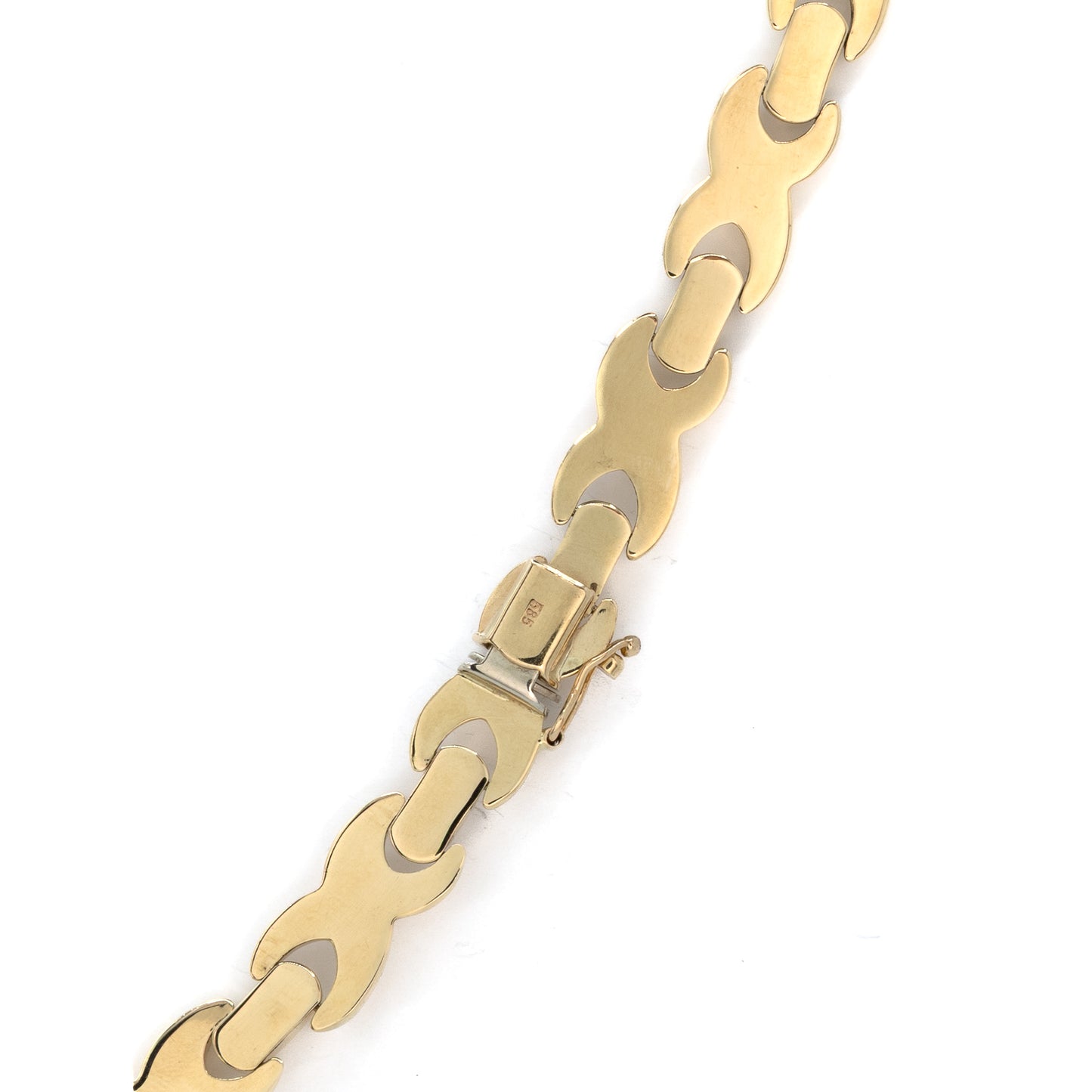 Bow Link Gold Necklace